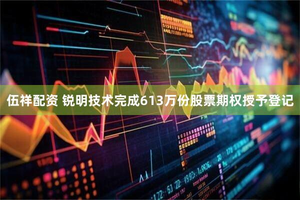 伍祥配资 锐明技术完成613万份股票期权授予登记